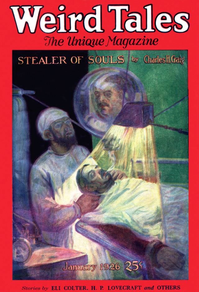 #7 Weird Tales cover, January 1926