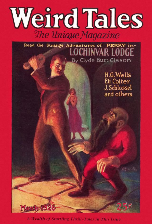 #9 Weird Tales cover, March 1926