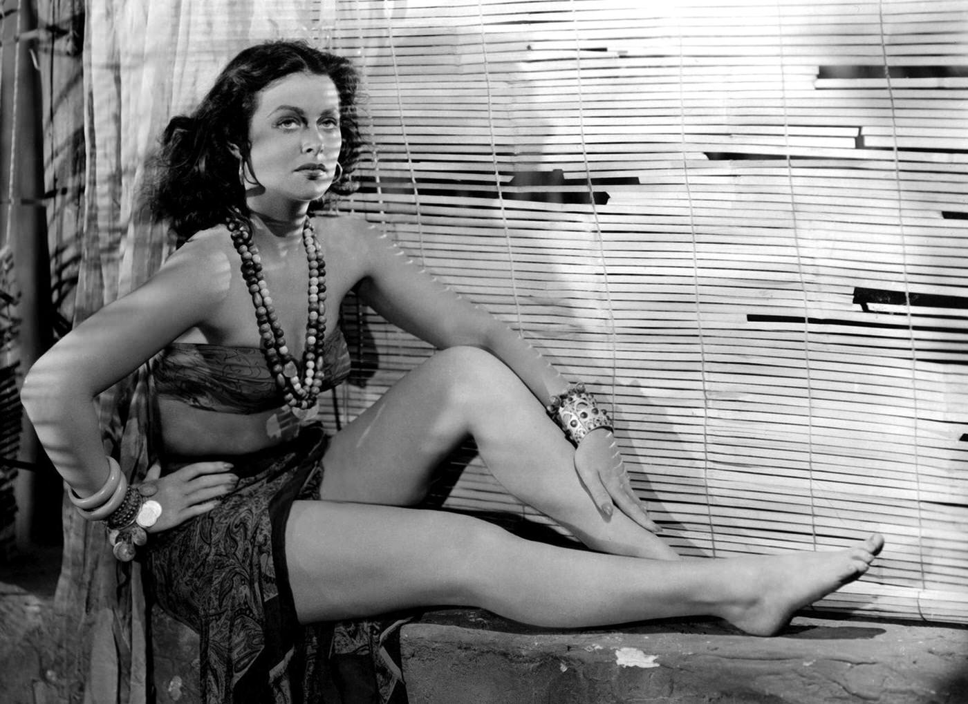 Hedy Lamarr in a scene from the movie “White Cargo” which was released on December 12, 1941