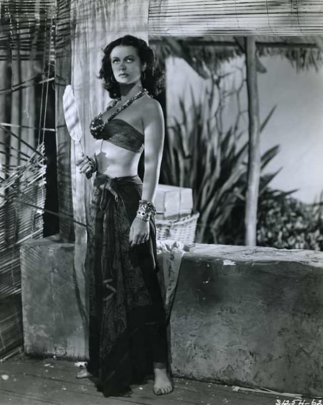 Journey to the Heart of Darkness: Fabulous Photos of Hedy Lam in White Cargo 1942 Movies