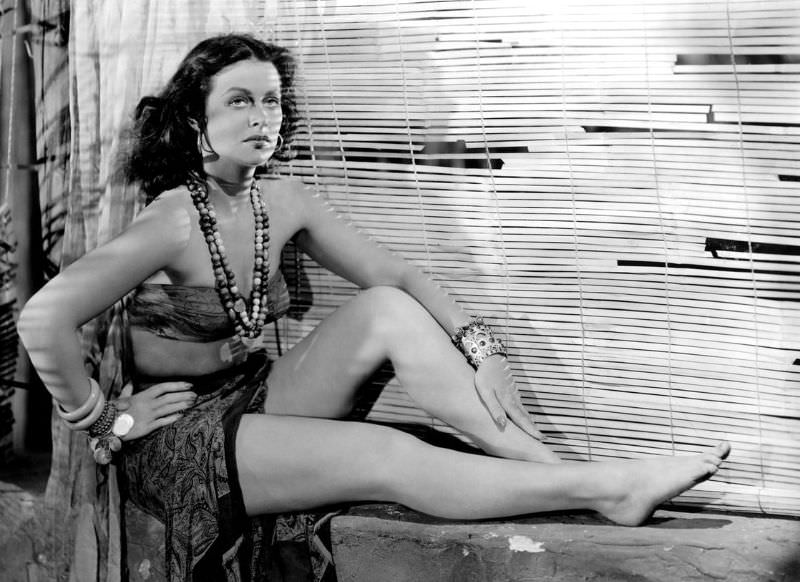 Journey to the Heart of Darkness: Fabulous Photos of Hedy Lam in White Cargo 1942 Movies