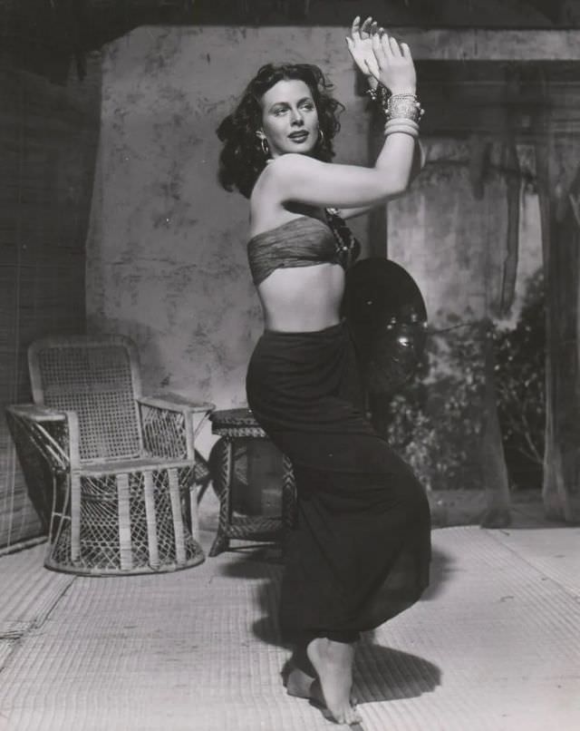 Journey to the Heart of Darkness: Fabulous Photos of Hedy Lam in White Cargo 1942 Movies