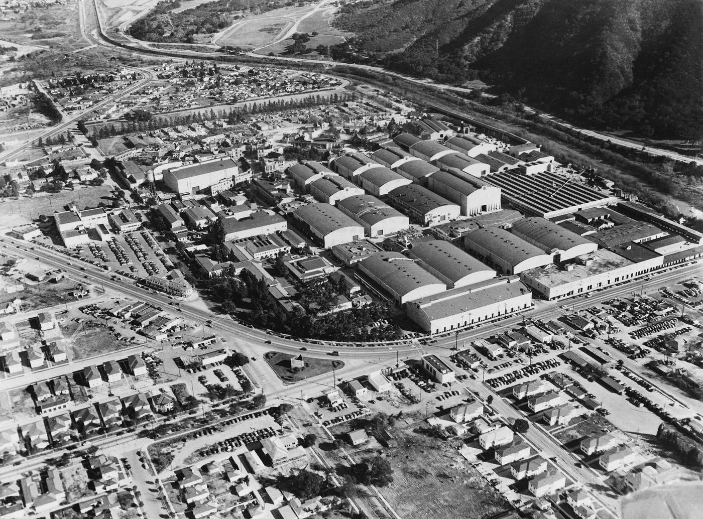 #112 Aerial view of Warner Brothers Studios – undated.
