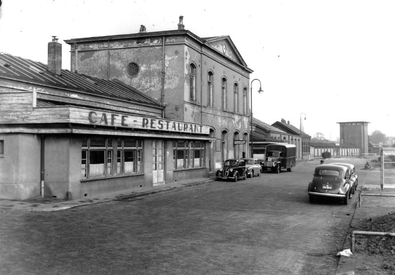 #3 Enschede station, one of the most eastern stations in the Netherlands, March 1, 1950