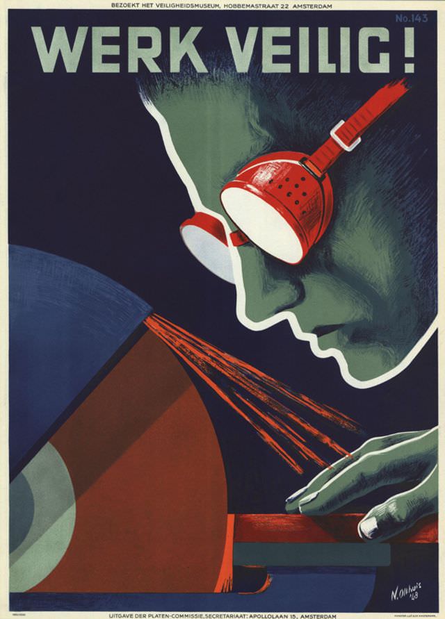#30 Poster by N. Olthuis, 1950