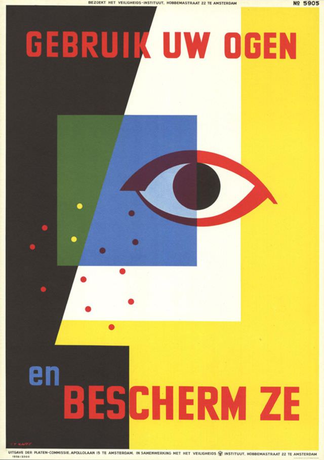 #40 Poster by T.T. Kwee, 1959