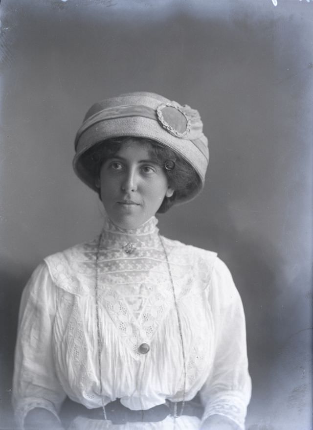 #137 Miss Webber poses for a portrait circa 1900s
