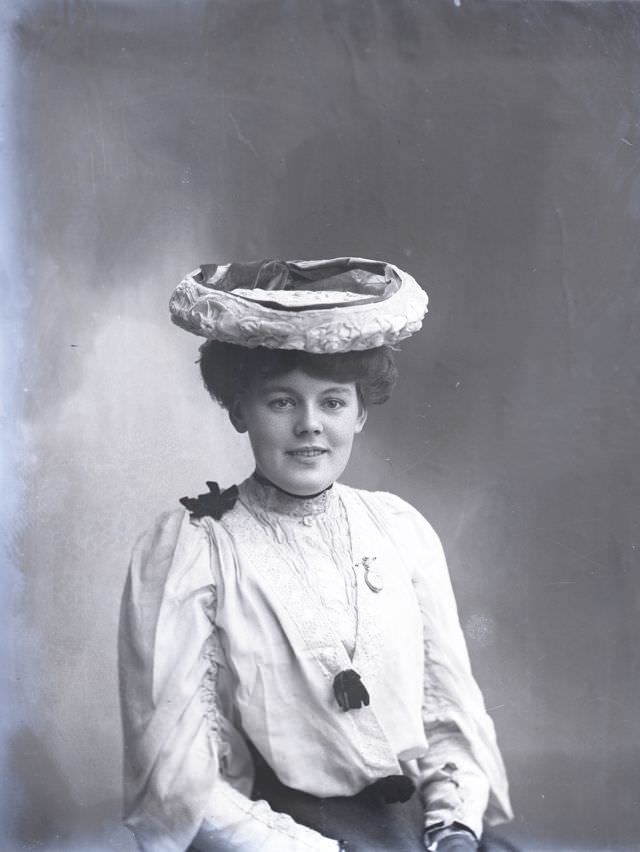 #138 Miss Woodroffe poses for a portrait circa 1900s