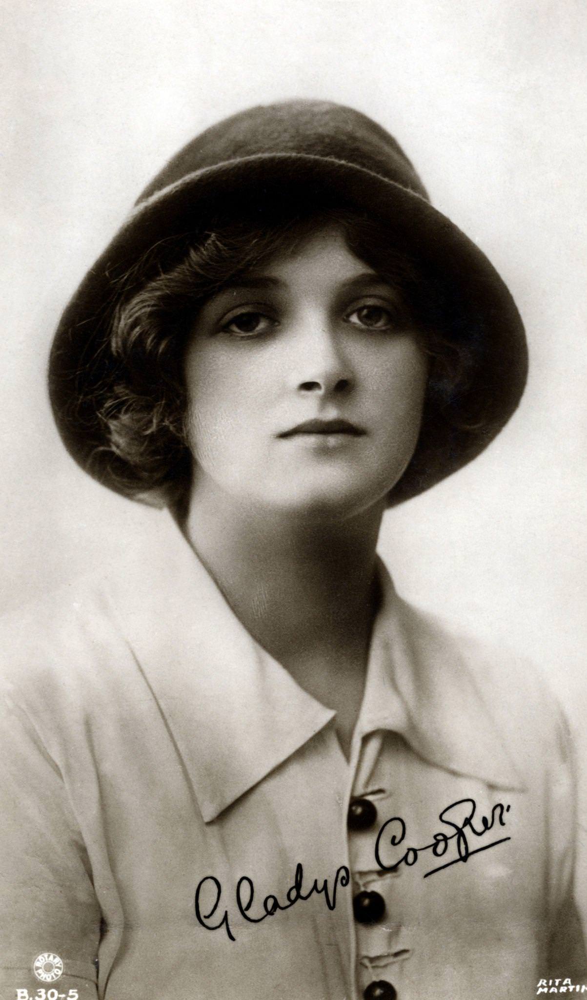 #77 Gladys Cooper radiates beauty in this portrait from the early 1900s