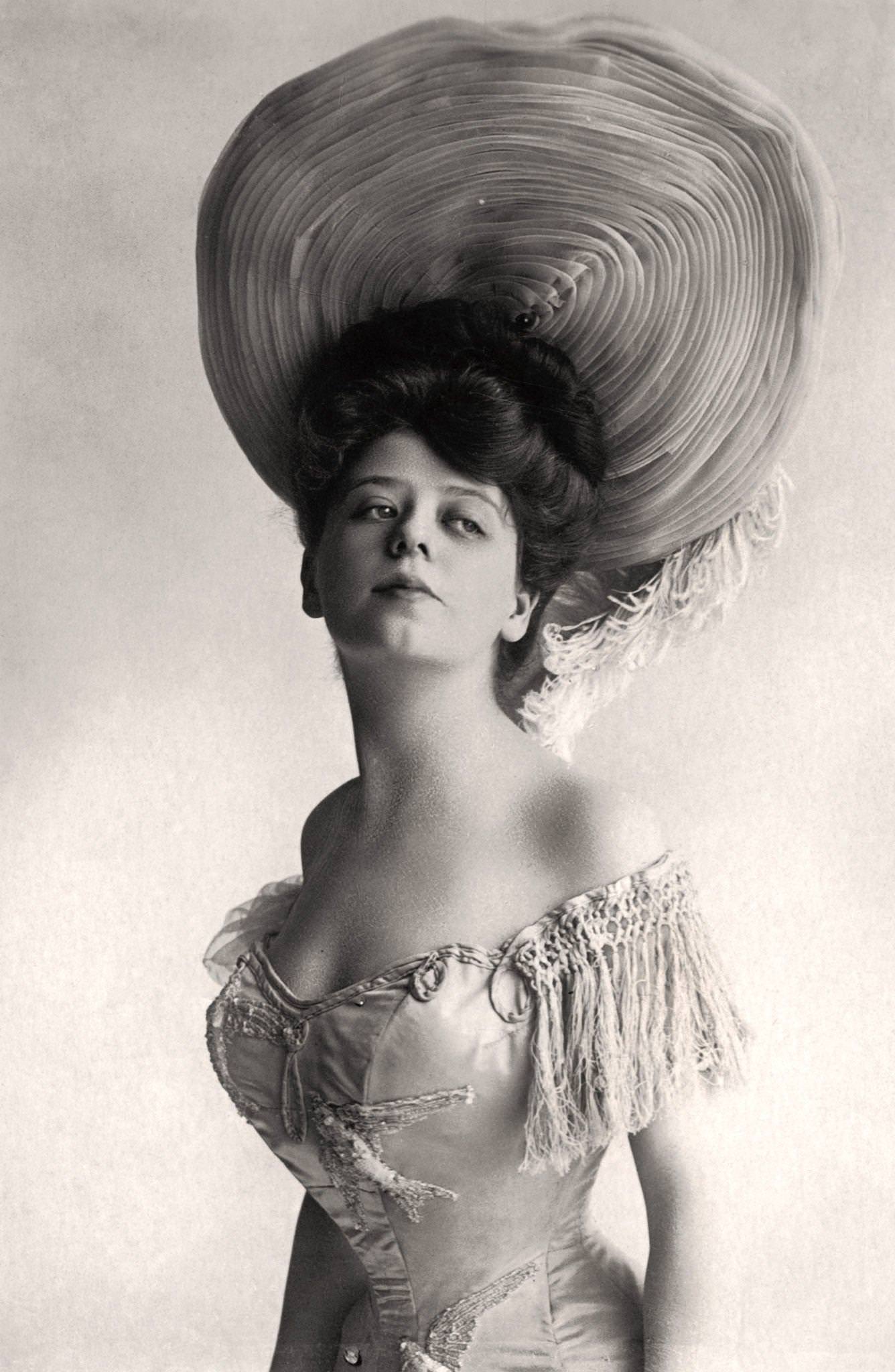 #79 Camille Clifford poses for a portrait in the early 1900s