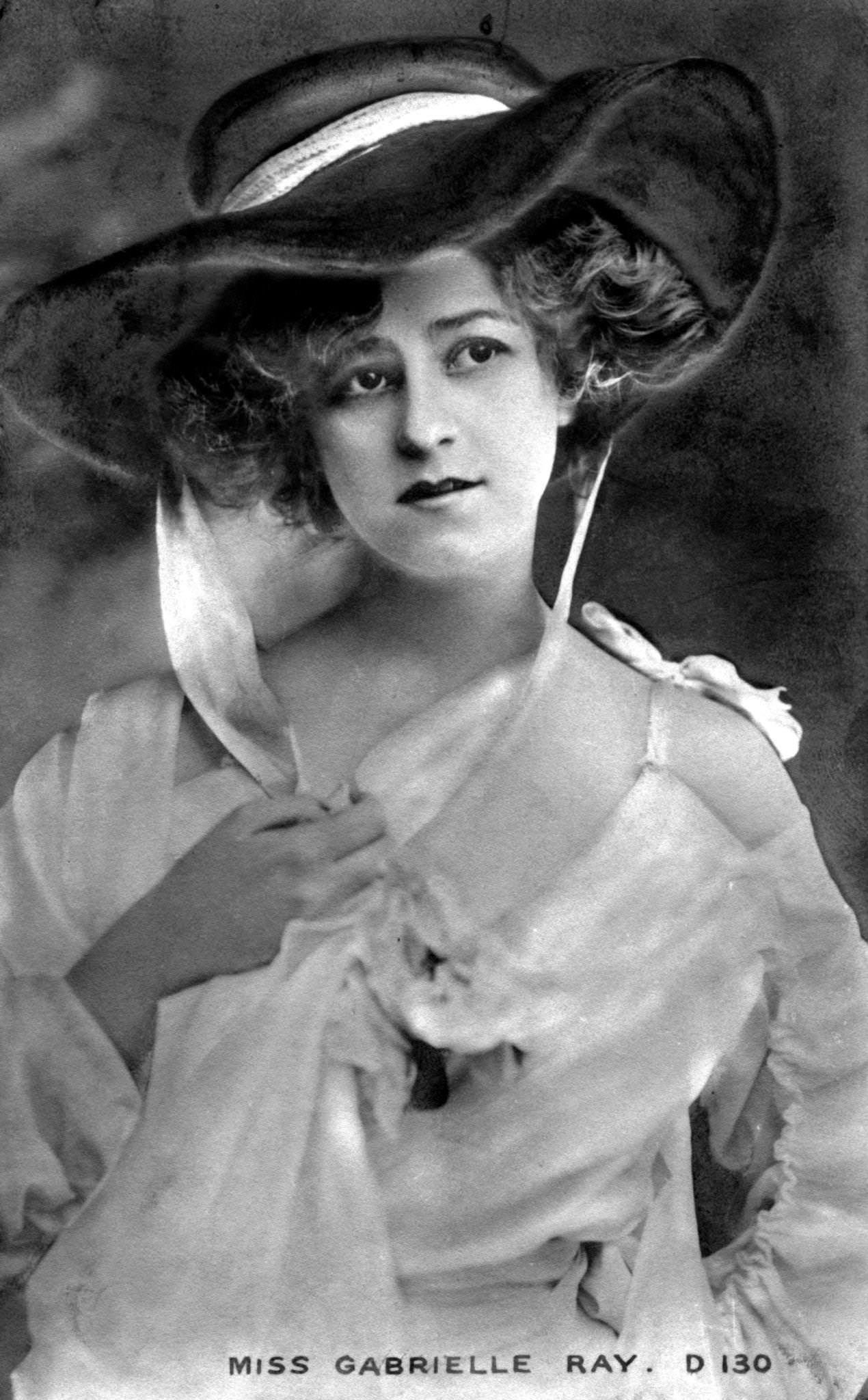 #80 Gabrielle Ray poses for a portrait in the early 1900s