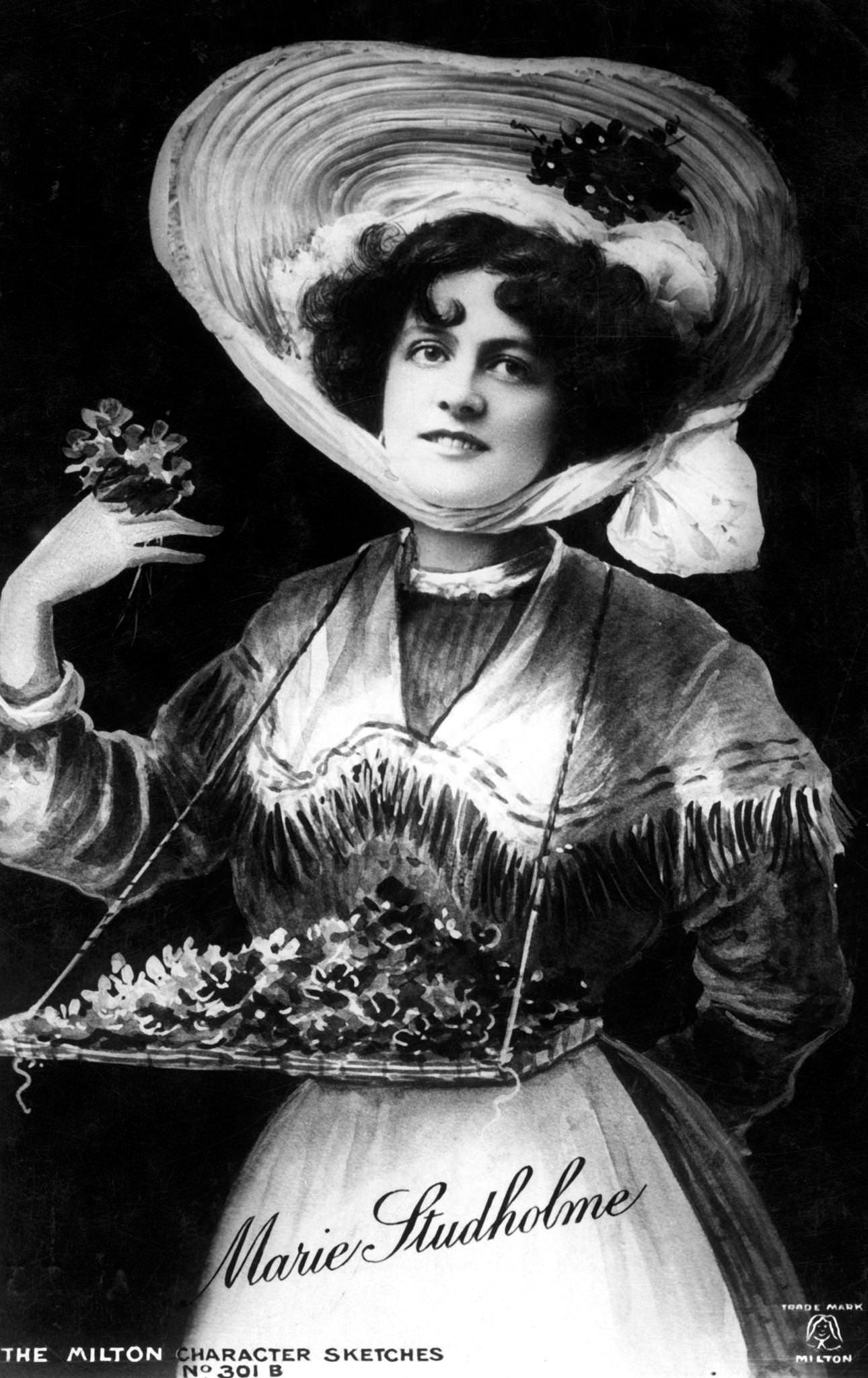 #87 Marie Studholme poses for a portrait in the early 1900s