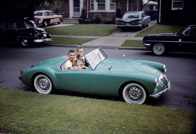 #10 Bob Ed Dorsey and Tippy in 1956 MGA, 1962