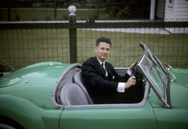 #11 Bob Dorsey in 1956 MGA, 1963