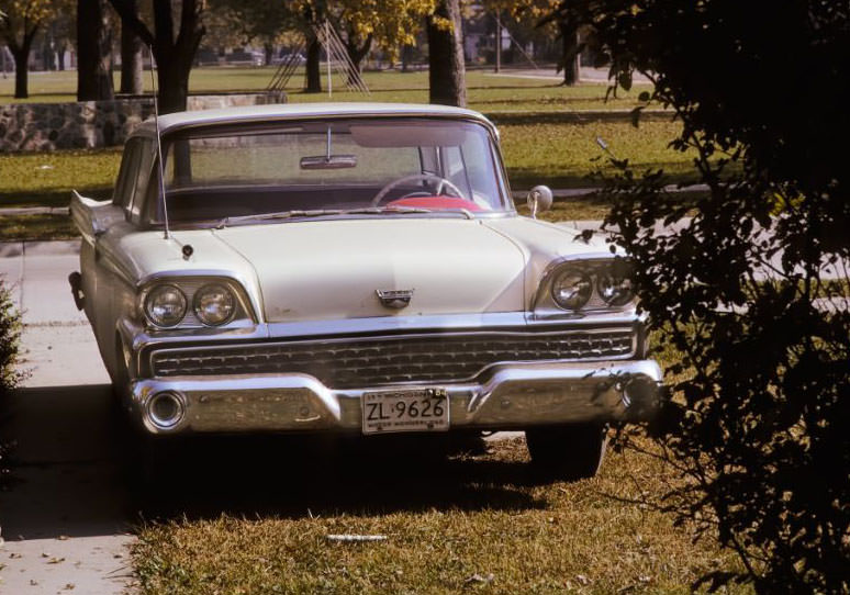 #24 1959 Ford at 4702 Polk, Dearborn Heights, Michigan, 1964