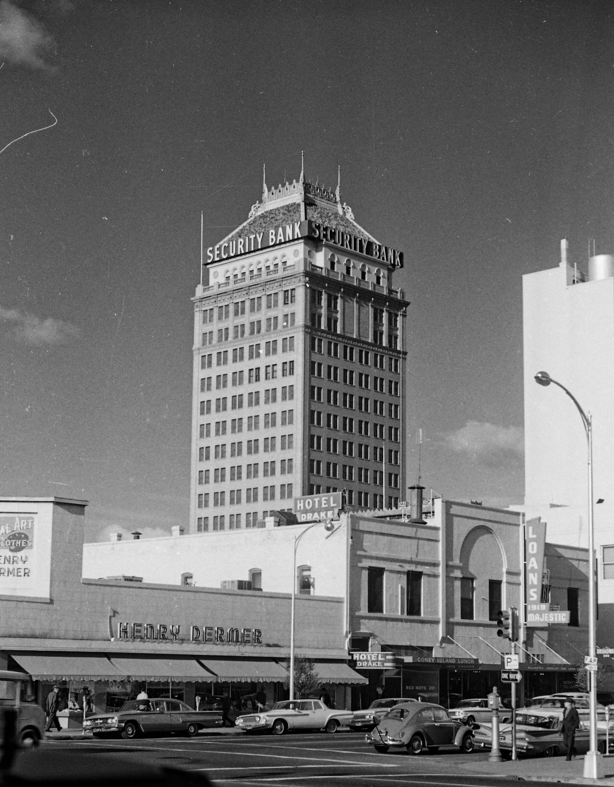 #25 Looking north at the corner of Broadway & Tulare Streets in Fresno, California.