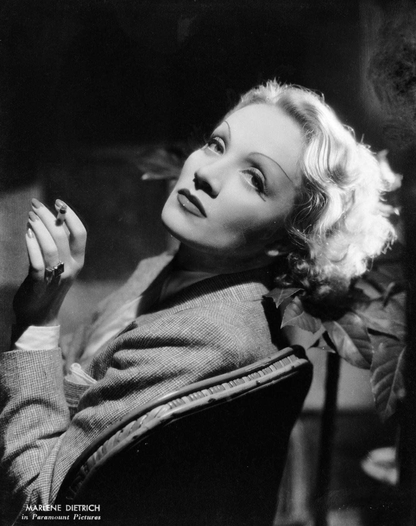 #4 A portrait of Marlene Dietrich taken in 1935.