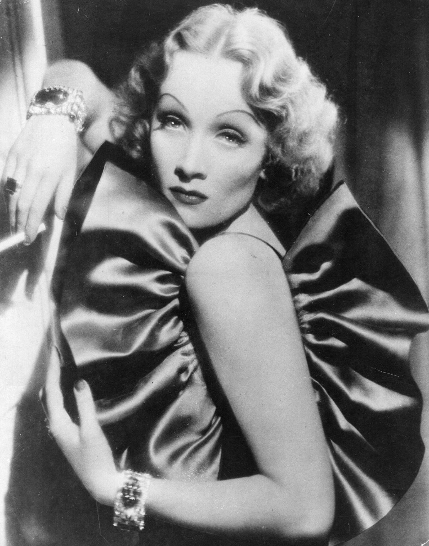 #5 Marlene Dietrich poses in a typical arrogant yet sexy stance for ‘The Devil is a Woman.’