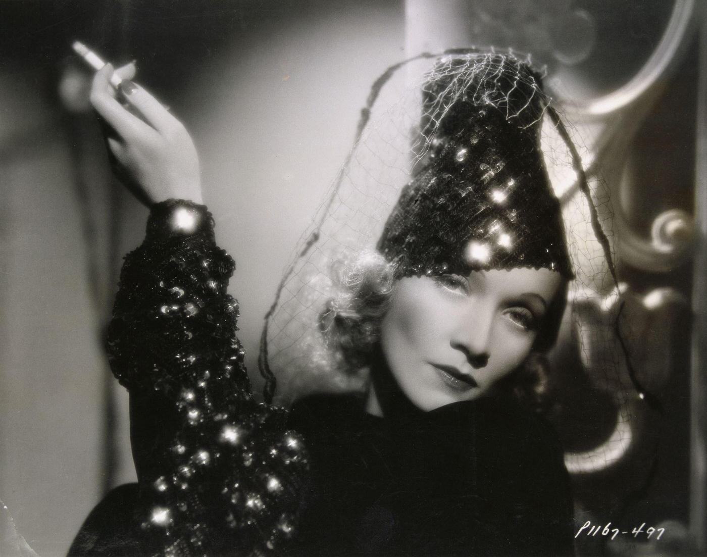#7 A portrait of Marlene Dietrich taken in 1935.