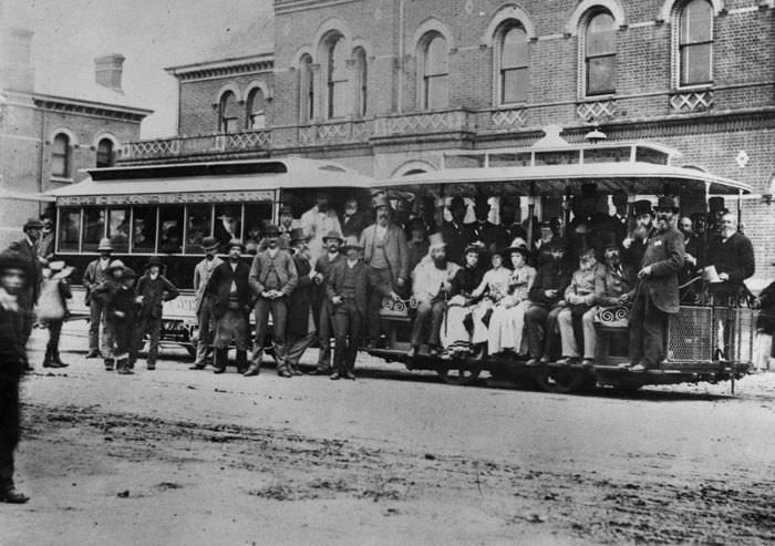 #14 Melbourne’s first cable tram service; between Bridge Road, Richmond, and Spencer Street via Flinders Street, 1885