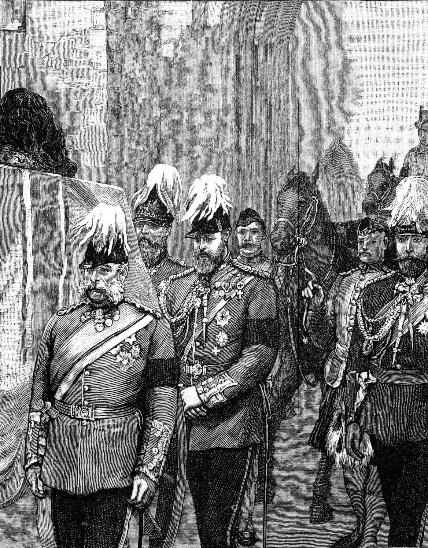 #2 Funeral of the Duke of Albany. The procession entering Windsor Castle, 1884,
