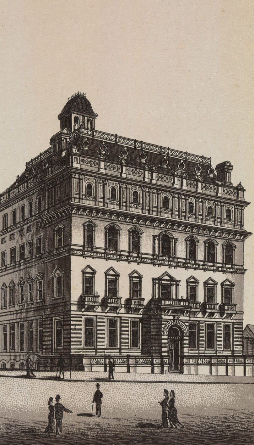#64 The Australian Club-House, William Street, Melbourne, 1880