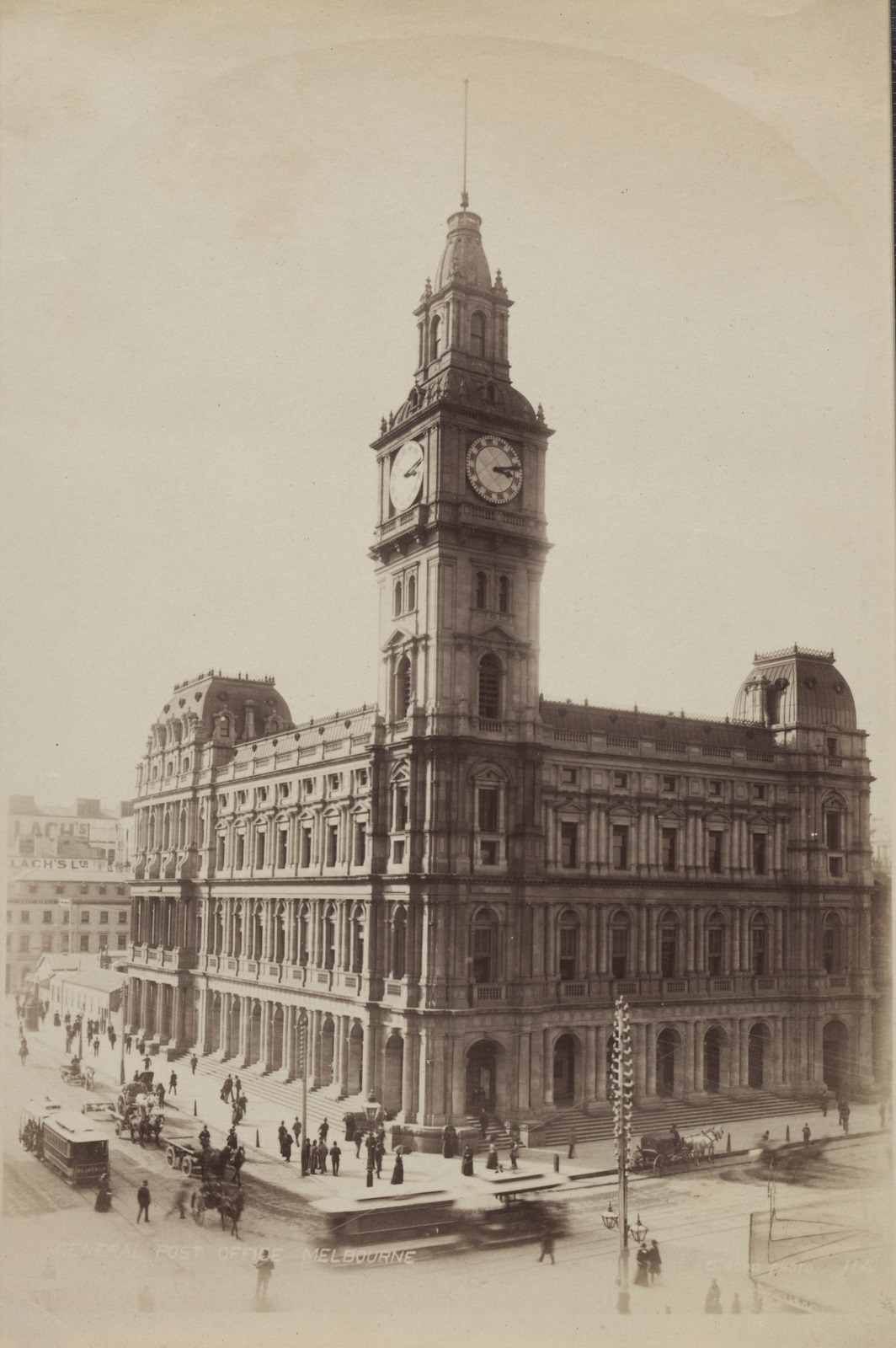 #83 General Post Office Melbourne, 1880