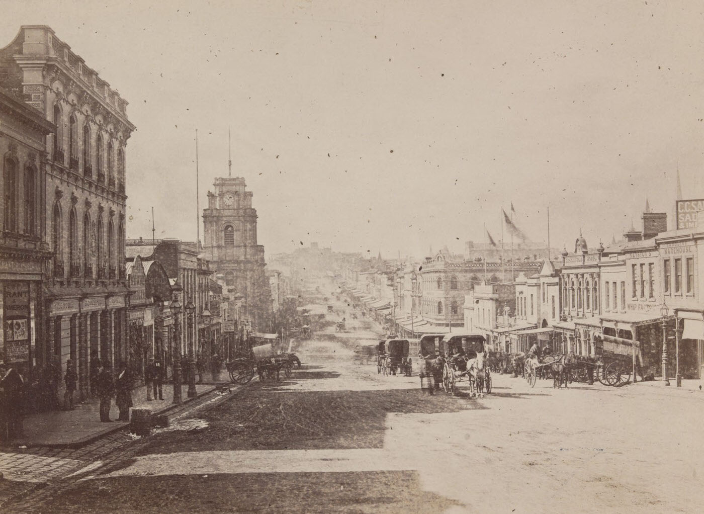 #87 Bourke Street, looking east – Melbourne, 1880