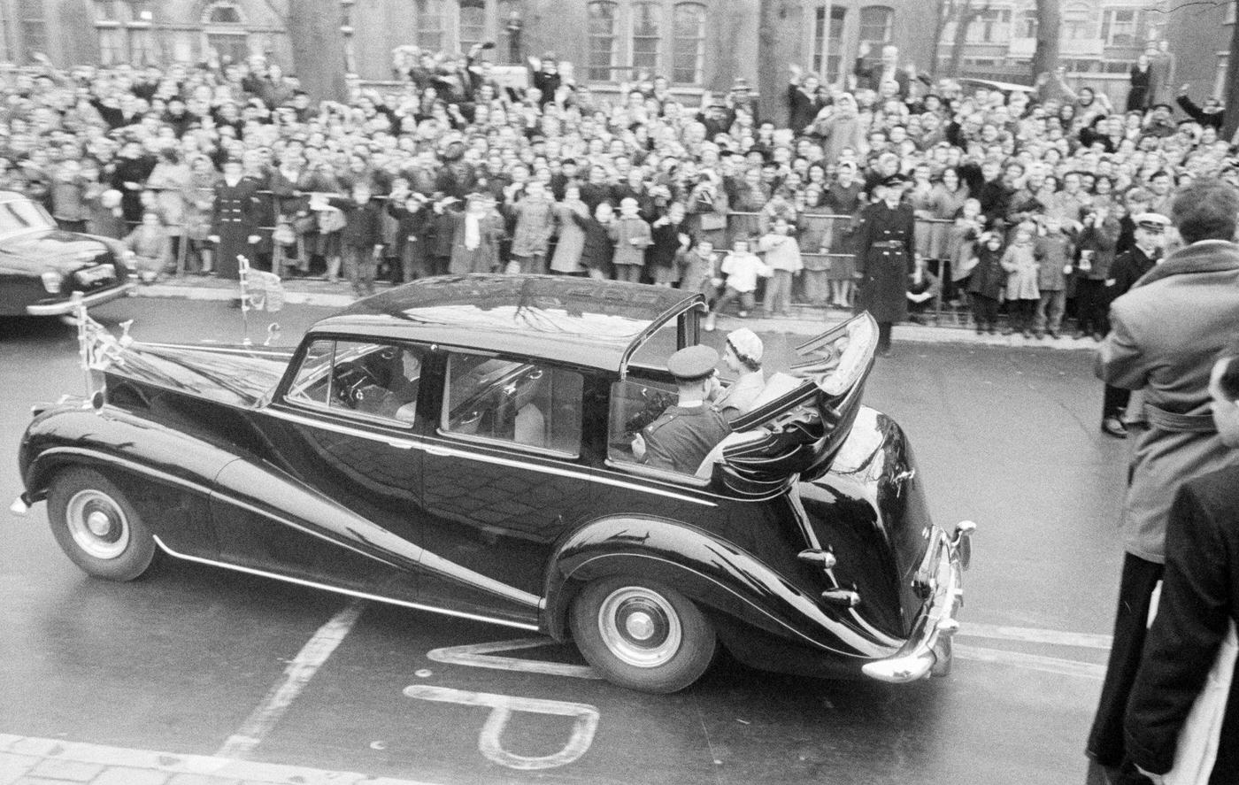 #2 Queen Elizabeth II of England on a three-day state visit to the Netherlands, 1958.