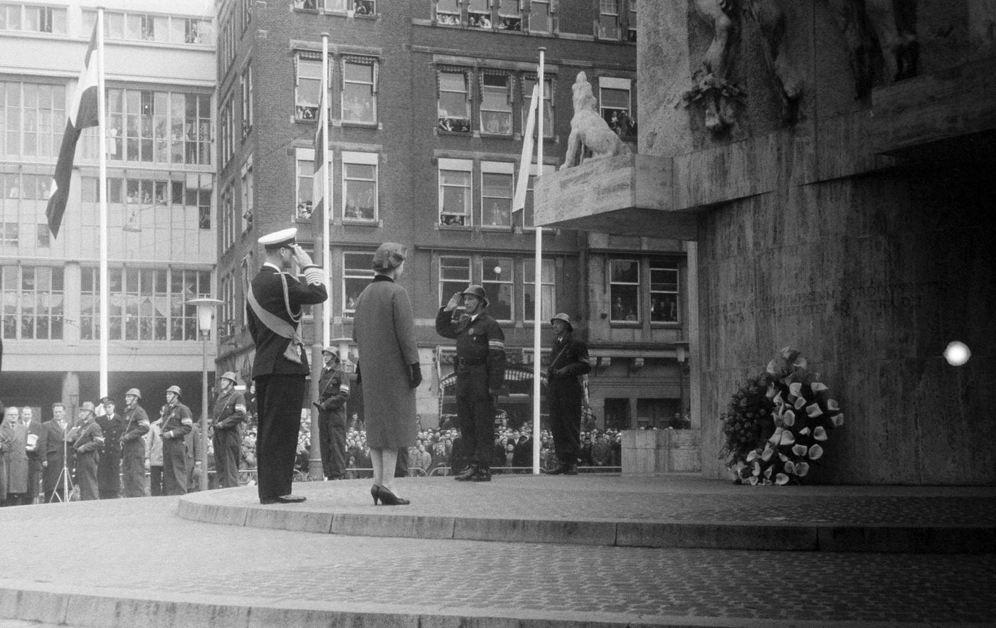 #3 Queen Elizabeth II of England on a three-day state visit to the Netherlands, 1958.