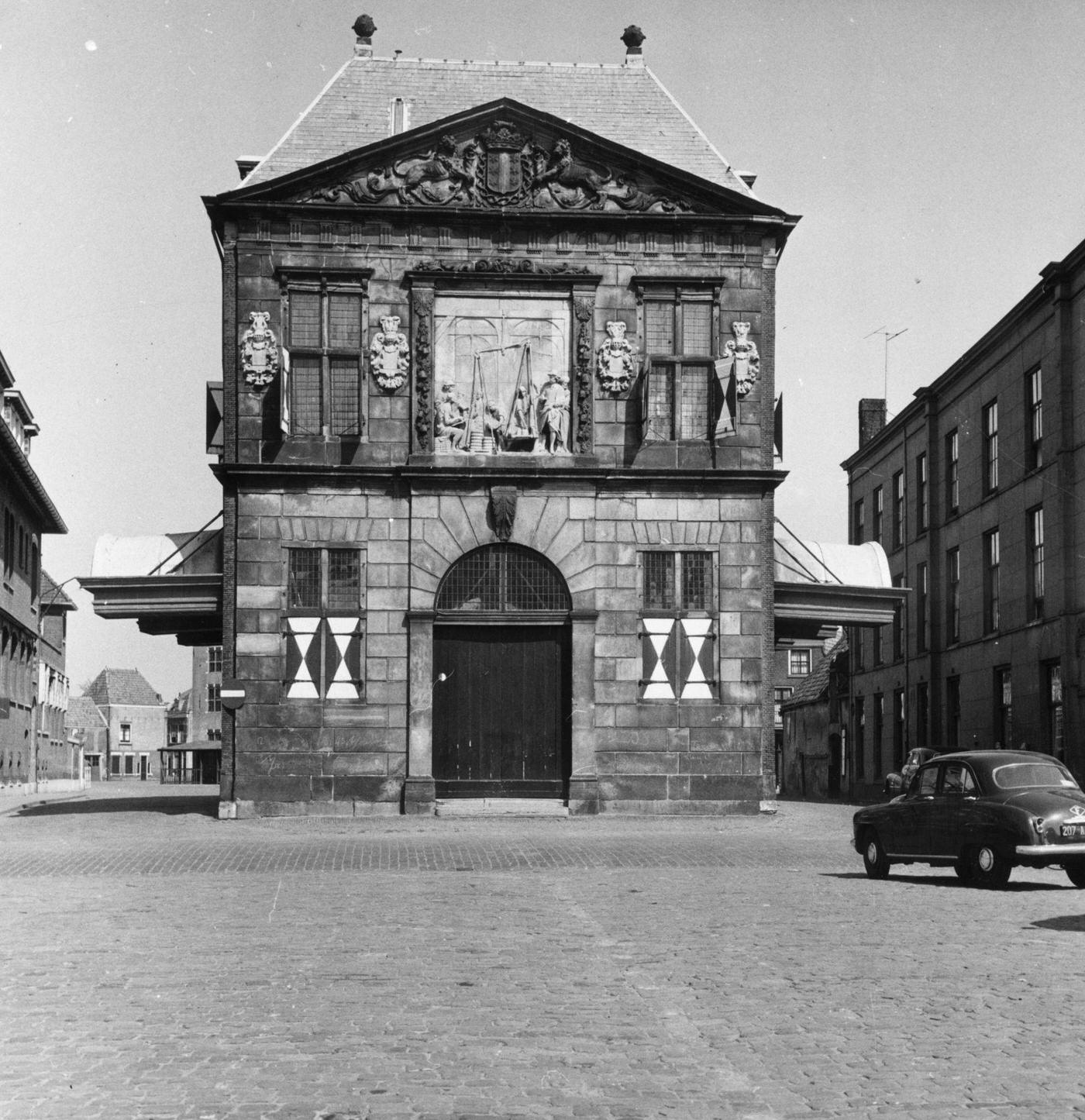 #38 A weighing house for cheese in the Dutch town of Gouda, 1952