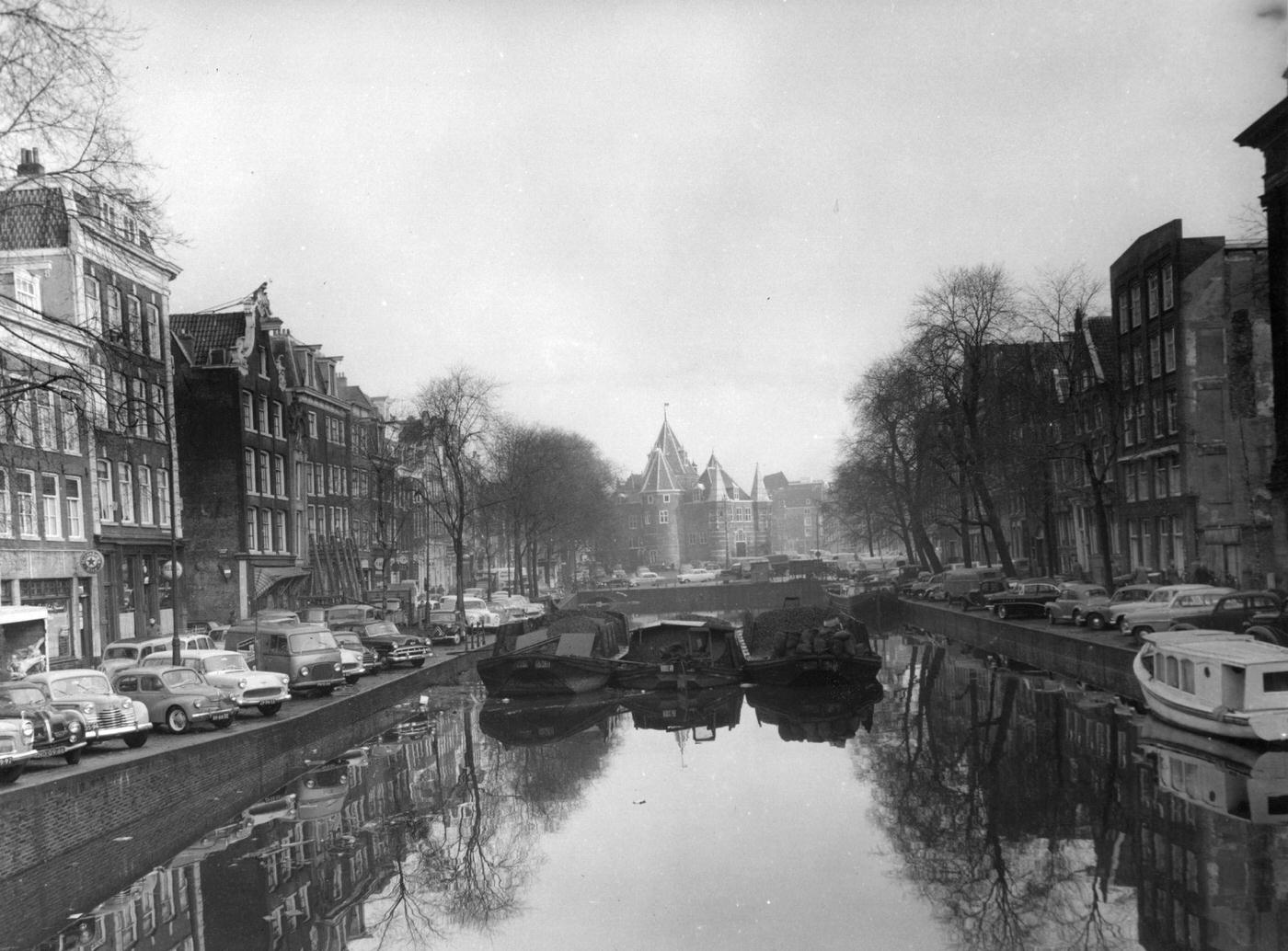 #49 A canal at Amsterdam, 1950