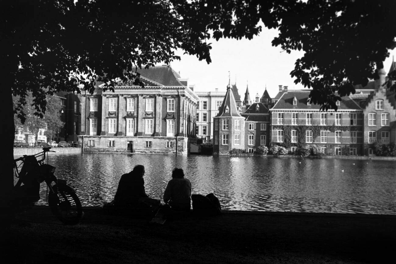 #107 A picture of two fishermen in the Netherlands in 1971.