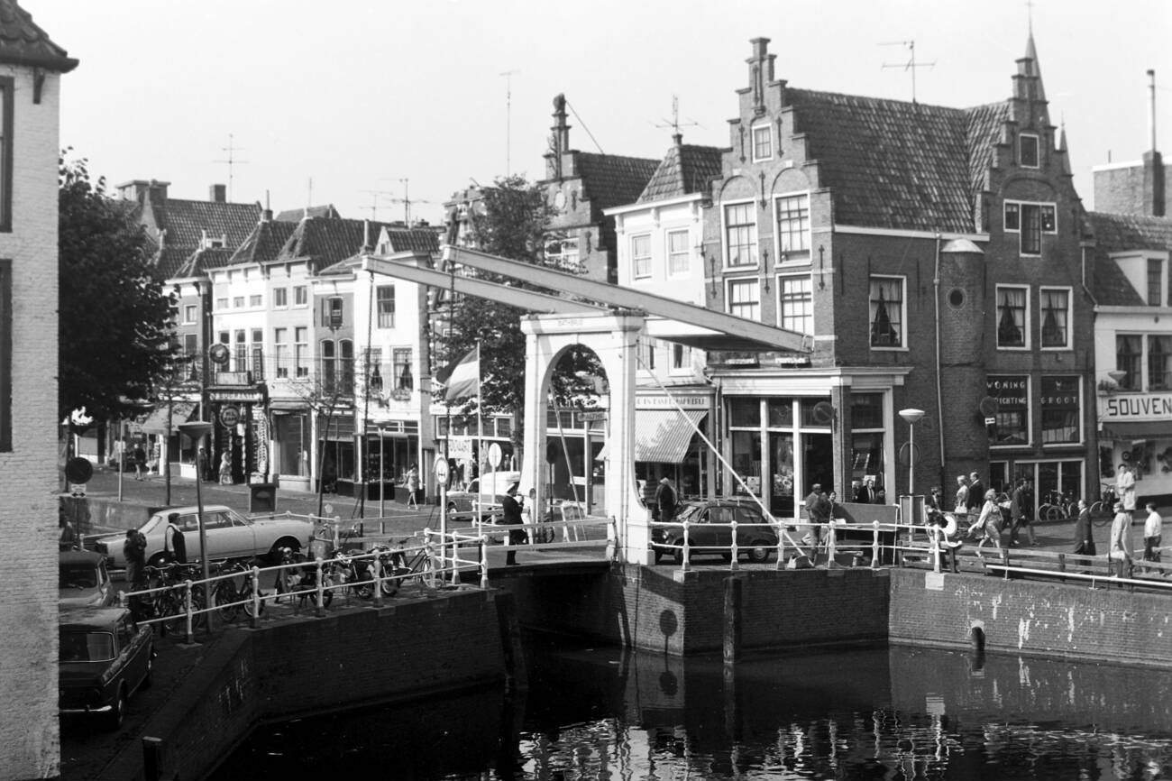 #51 Huge drilling platform being towed from Rotterdam to Norway: A massive drilling platform being towed from Rotterdam to Norway, en route around July 7, 1976.