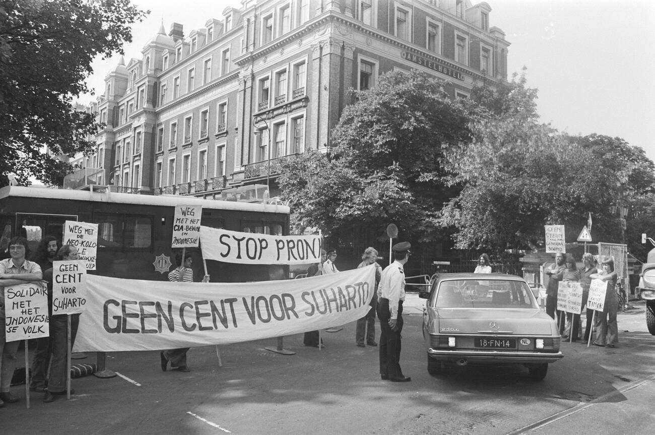 #83 A demonstration taking place during the IGGI conference in Amsterdam on June 9, 1976.