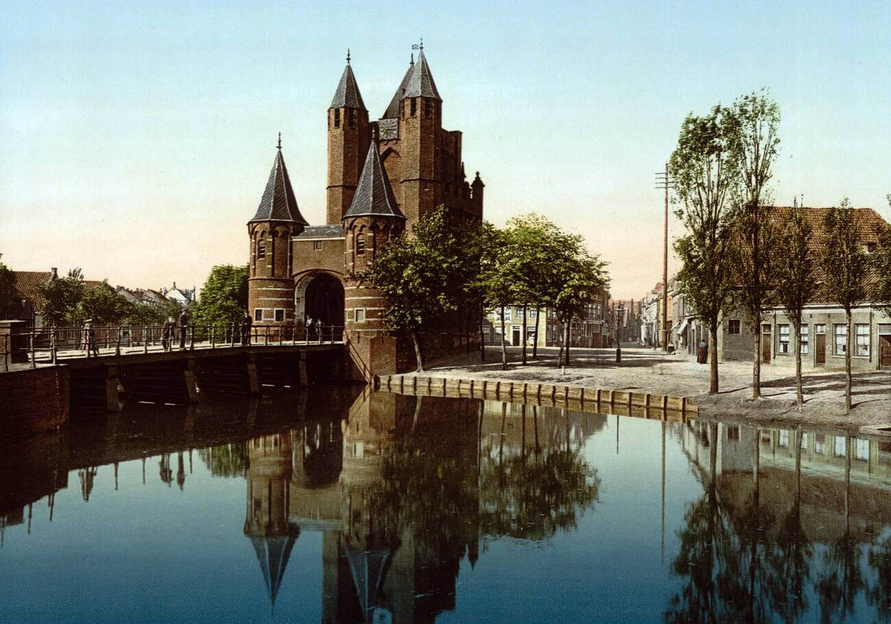 #16 The Amsterdam Gate, Haarlem, Netherlands, 1900