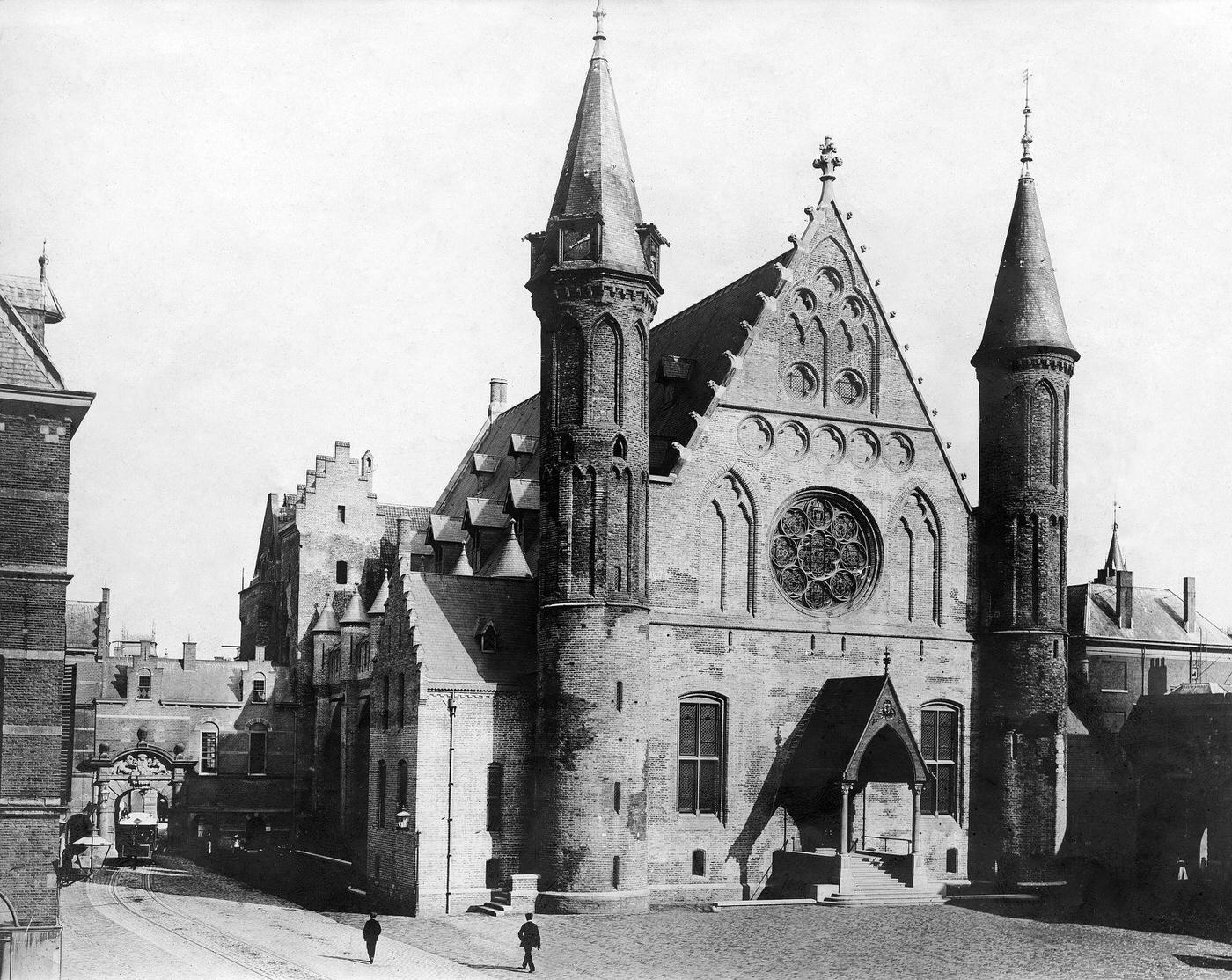 #73 Knights’ Hall, a Gothic building in The Hague, Netherlands, 1907