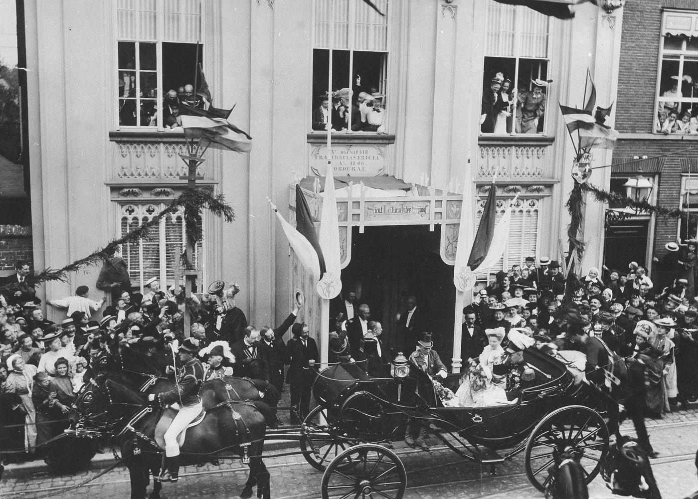 #76 Queen Wilhelmina of the Netherlands and Prince Heinrich in North Brabant, Netherlands, 1904