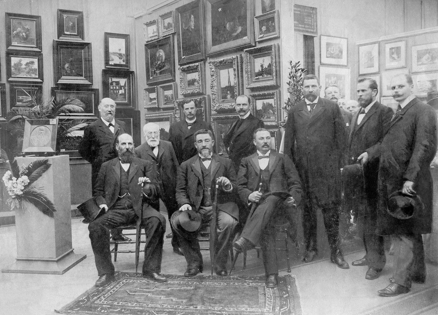 #79 Boer generals at the international pro-boer-art-exhibition in Scheveningen, Netherlands, 1902