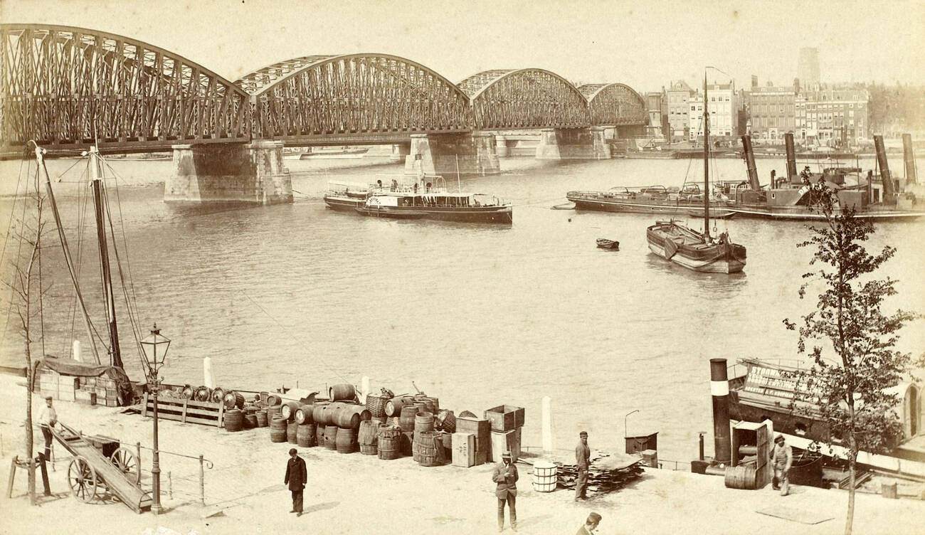 #92 Rotterdam, Railway Bridge, The Netherlands, 1900s