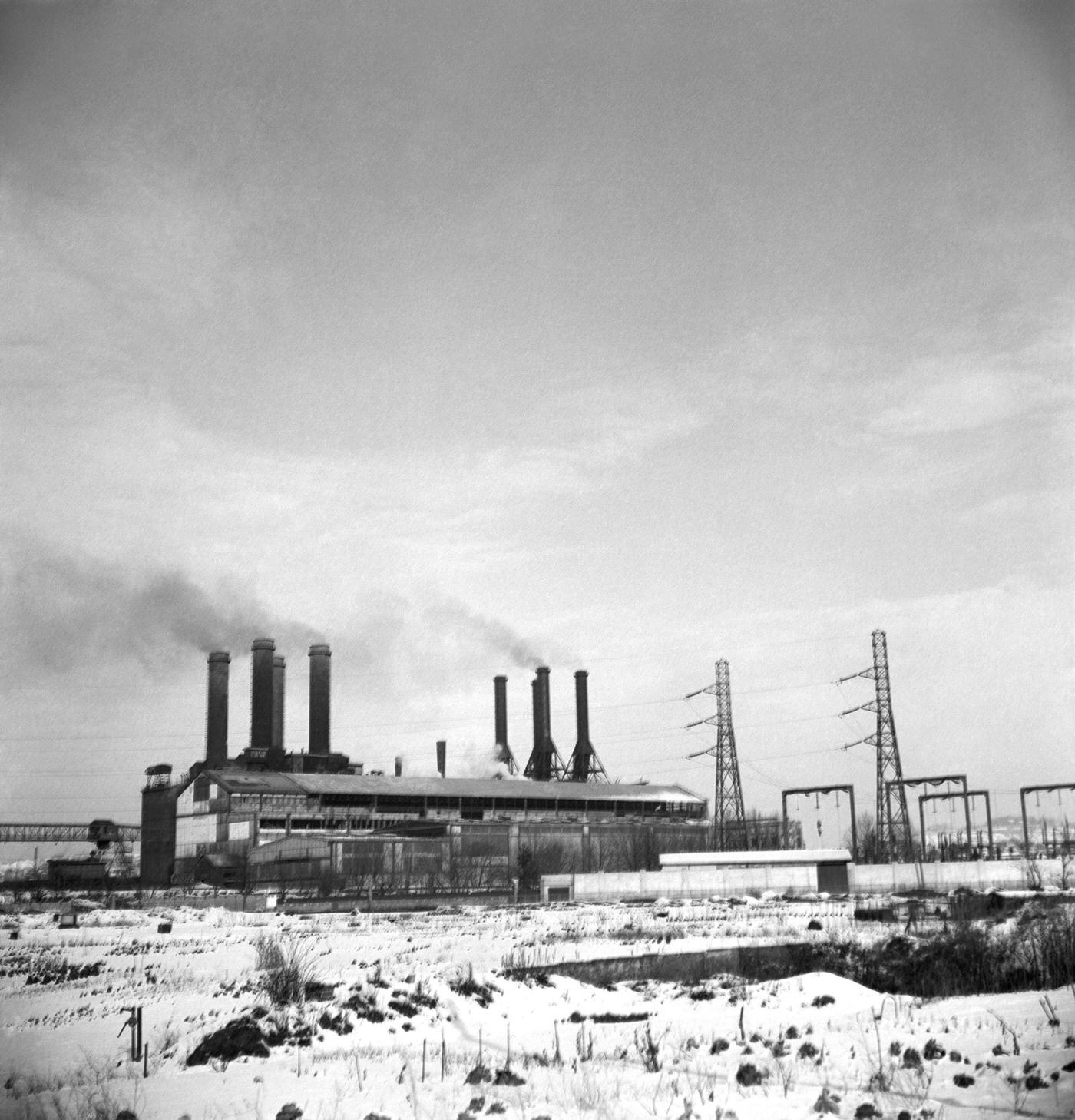 #52 A Factory In The Suburb Of Paris, Circa 1950.