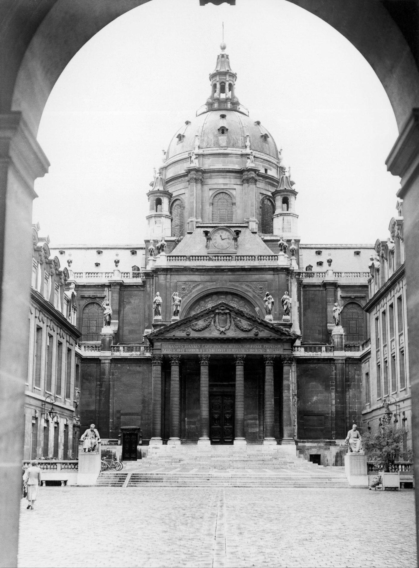#79 View Of The Cour D’Honneur At The Sorbonne University, Paris, April 10, 1950.