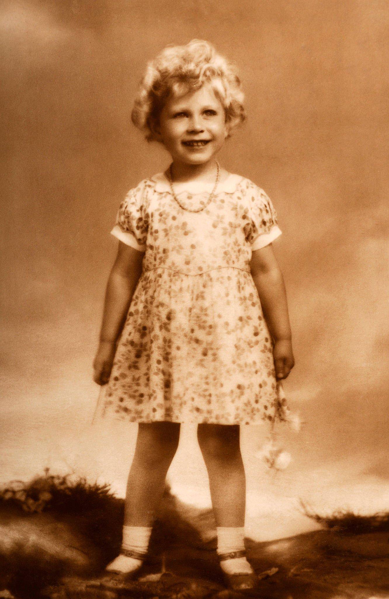 #22 The Princess Elizabeth, later Queen Elizabeth II, 1930.