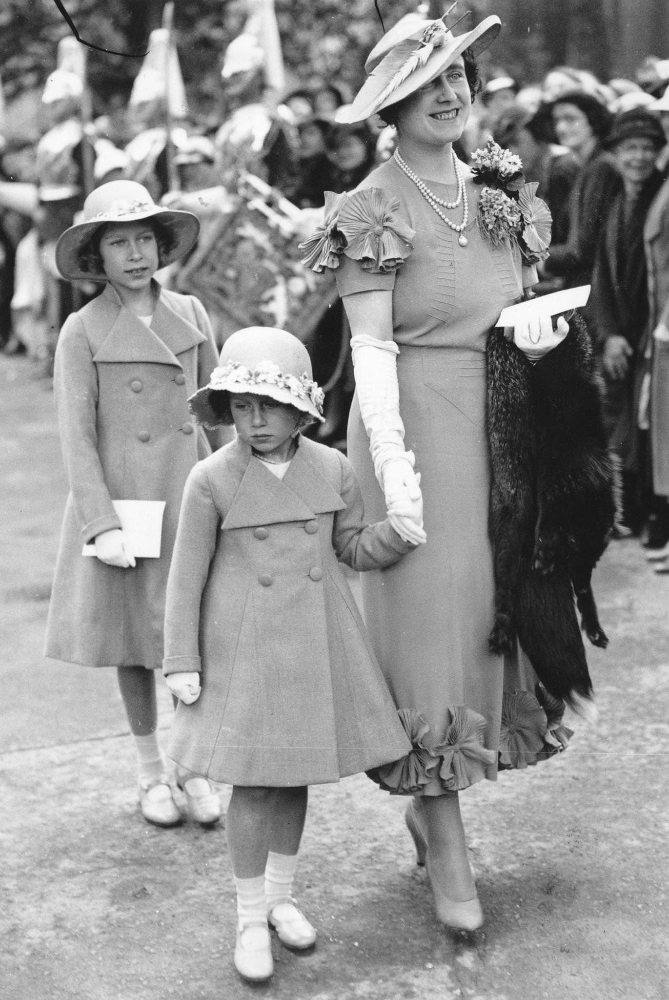 #73 Duchess of York and Princesses Elizabeth and Margaret Present Colours to Regiments, March 10th, 1935