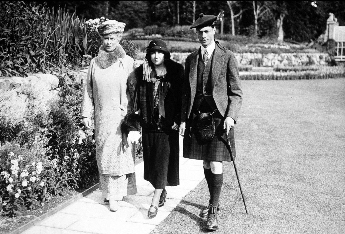 #53 Queen Mary with the Duke and Duchess of York, later King George VI and the Queen Mother.