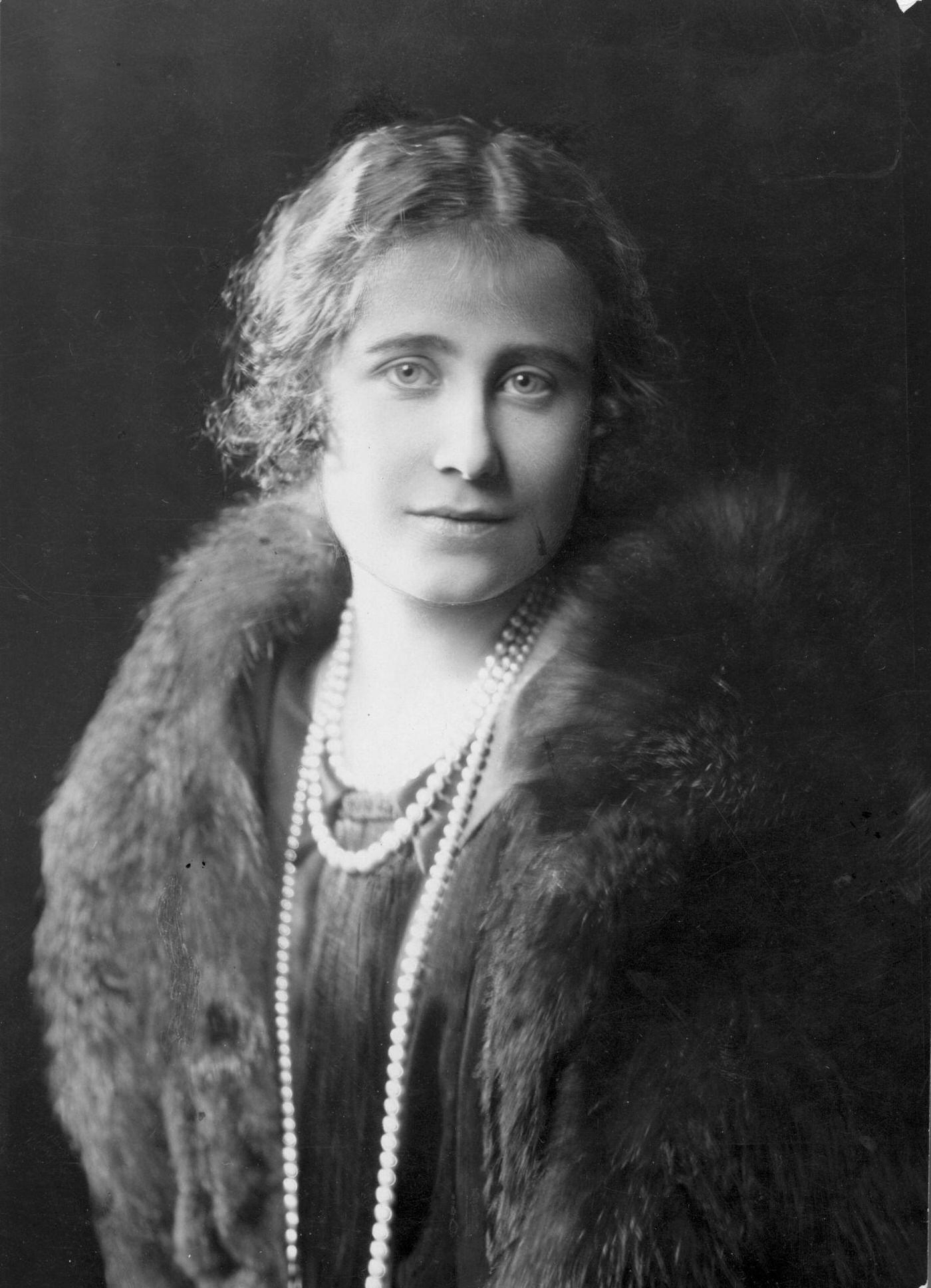 #70 Elizabeth Angela Marguerite, the Duchess of York, future Queen Consort to King George VI, 1928.