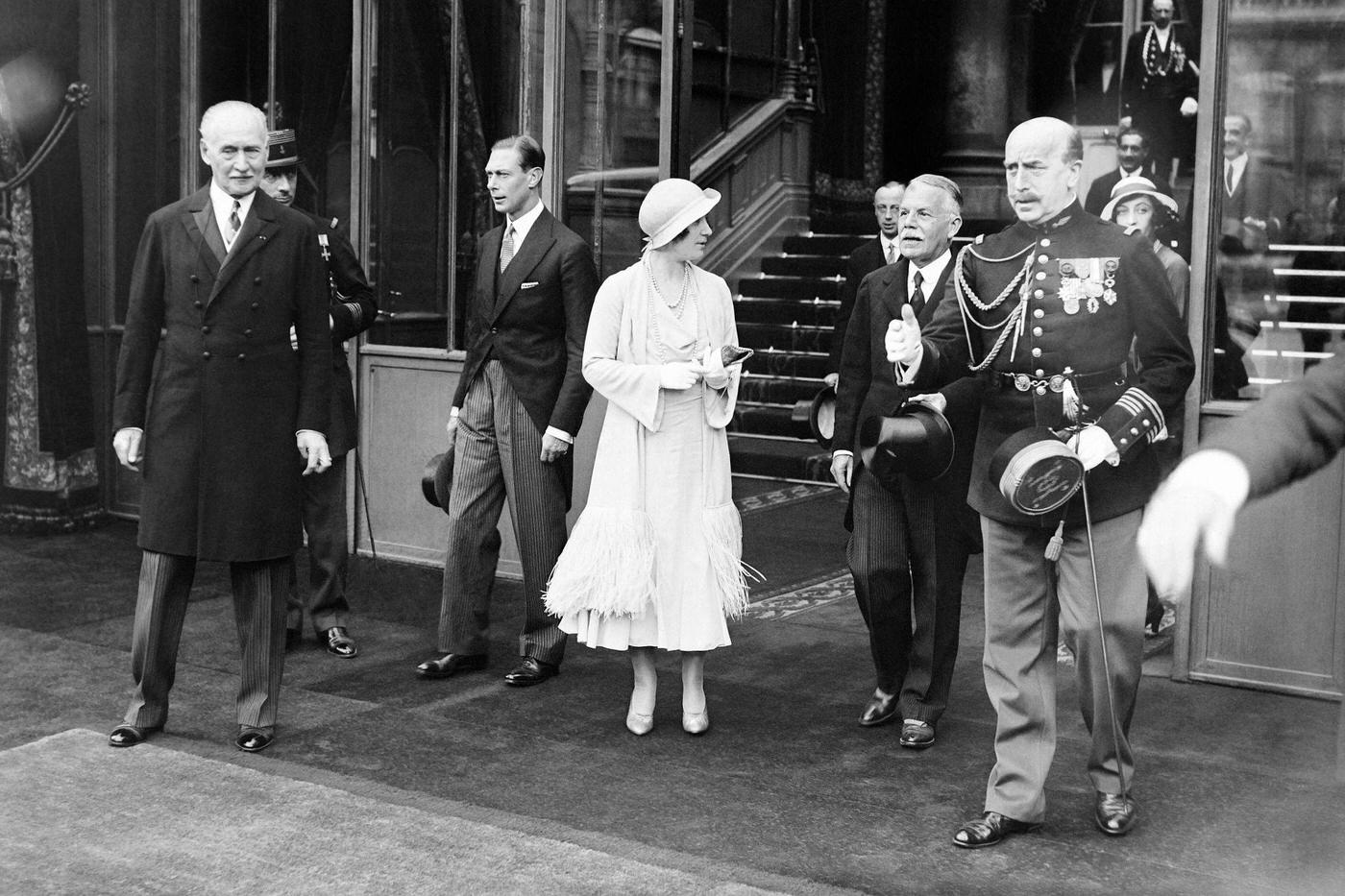 #77 Duke and Duchess of York visit the Colonial Exhibition in Paris, 1931.