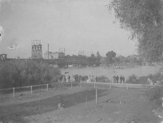 #5 Sacramento River from West Sacramento side, 1890
