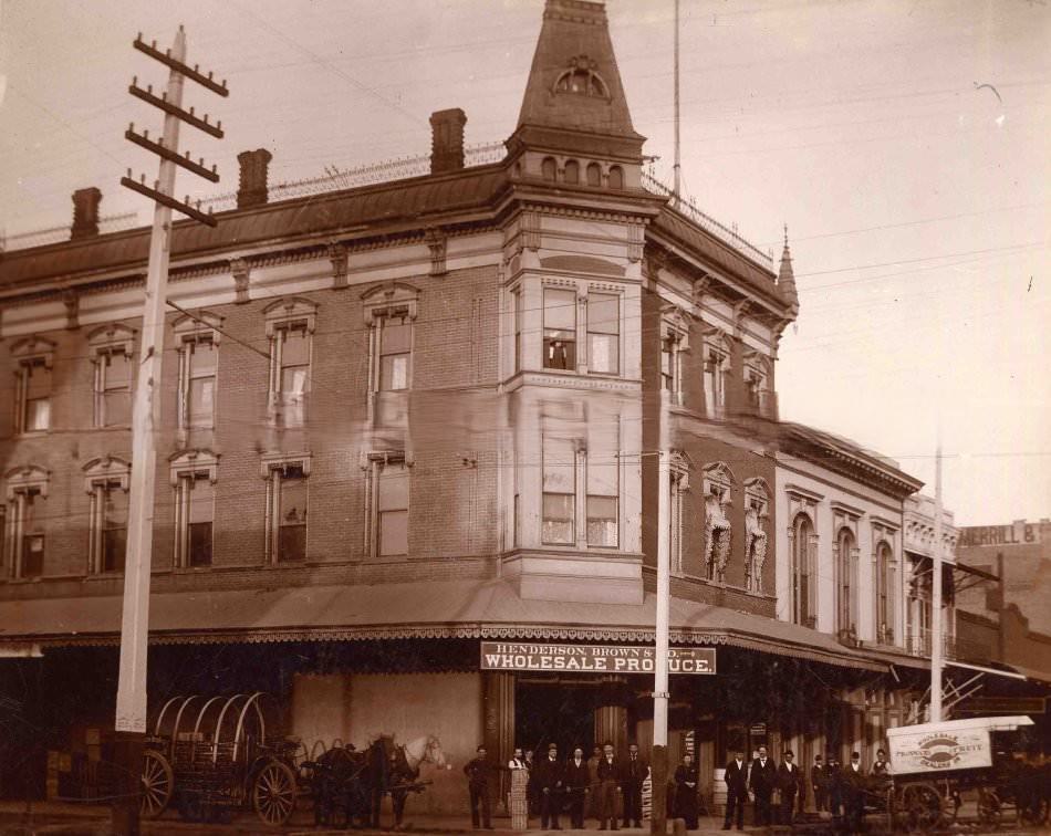 #70 Henderson, Brown & Co. Wholesale Produces, 201 J Street, 1890.