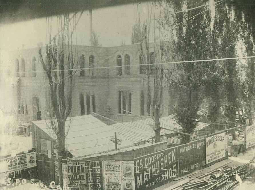 #76 U. S. Post Office under construction in Sacramento, 1891